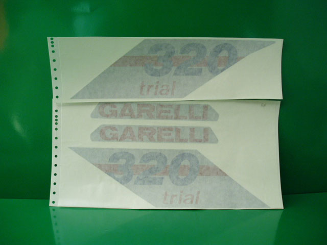 Garelli 320 Trial argento adesivi
