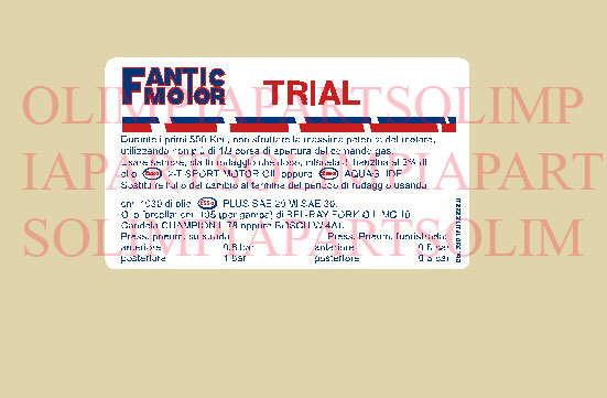@ etichetta fantic 50 trial @