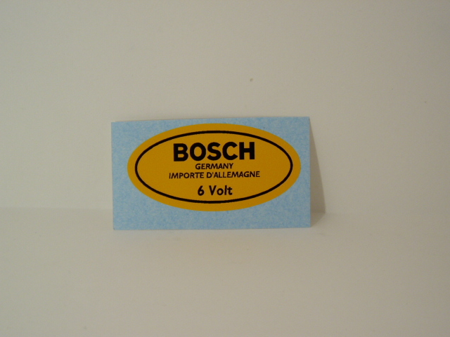 Porsche BOSCH 6v adesivo