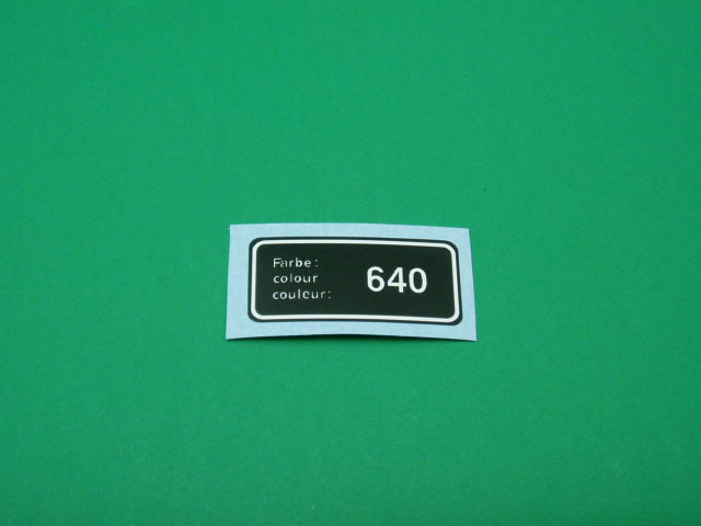 BMW adesivo codice colore 640