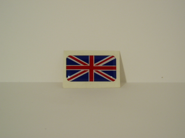 Bandiera inglese adesivo resinato