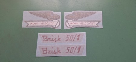 Ducati Brisk 50/1 adesivi fianchetti