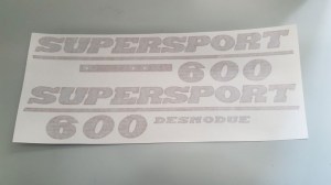 Ducati 600 Super sport descmodue adesivi carena @