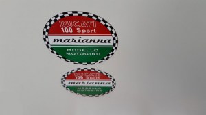 Ducati Marianna 100 Sport adesivi @