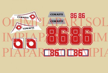@ Cimatti 86 1975 - 78 adesivi @