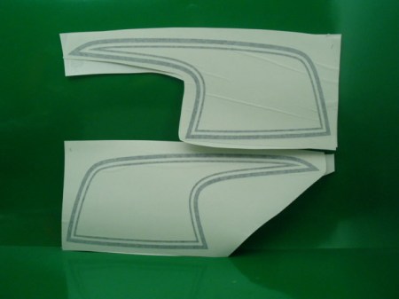 honda 350 four argento adesivi serbatoio @