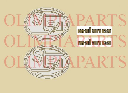 @ Malanca ST54 tubone nero adesivi @