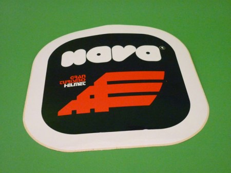 adesivo vintage Nava helmets