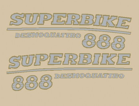 Duacti 888 superbike desmoquattro adesivi carene @