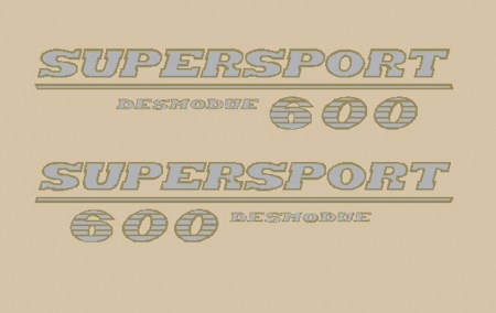 Ducati 600 Super sport descmodue adesivi carena @