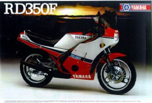 Yamaha RD 350 LC \'86 moto bianca/rossa adesivi @