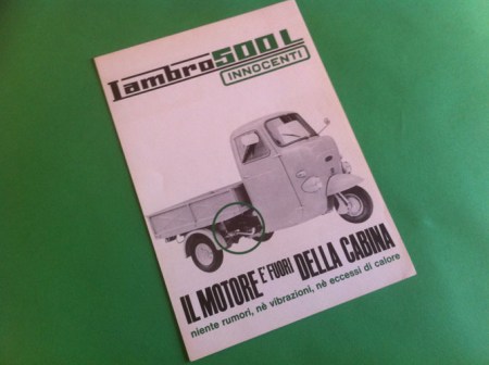 volantino originale Lambro 500 L